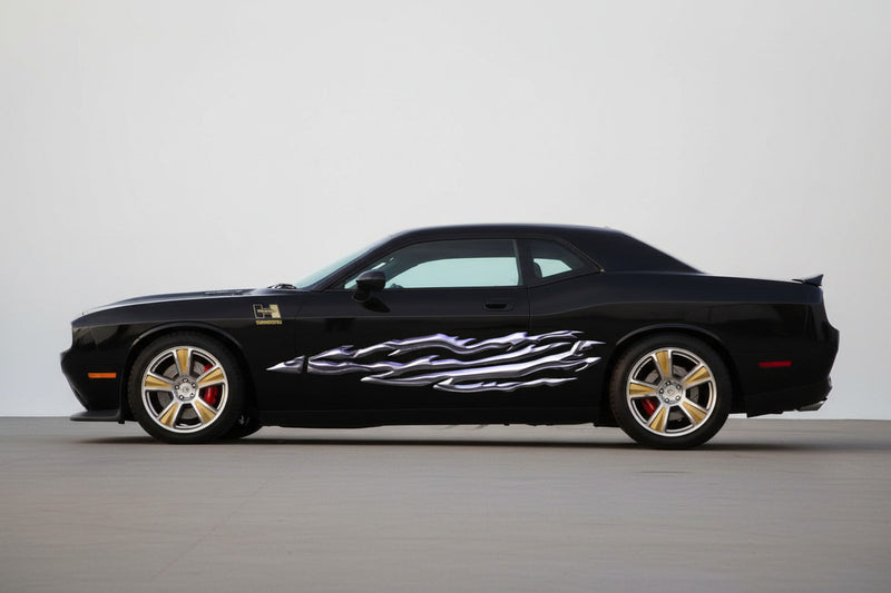 Razor Flames Vinyl Decal for Cars and Trucks | Xtreme Digital GraphiX