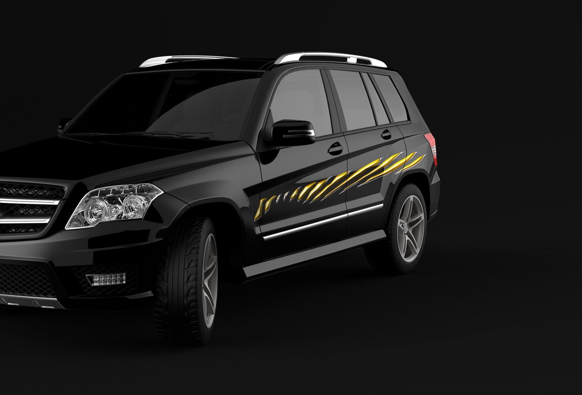 3d chrome vinyl stripes on dodge truck 