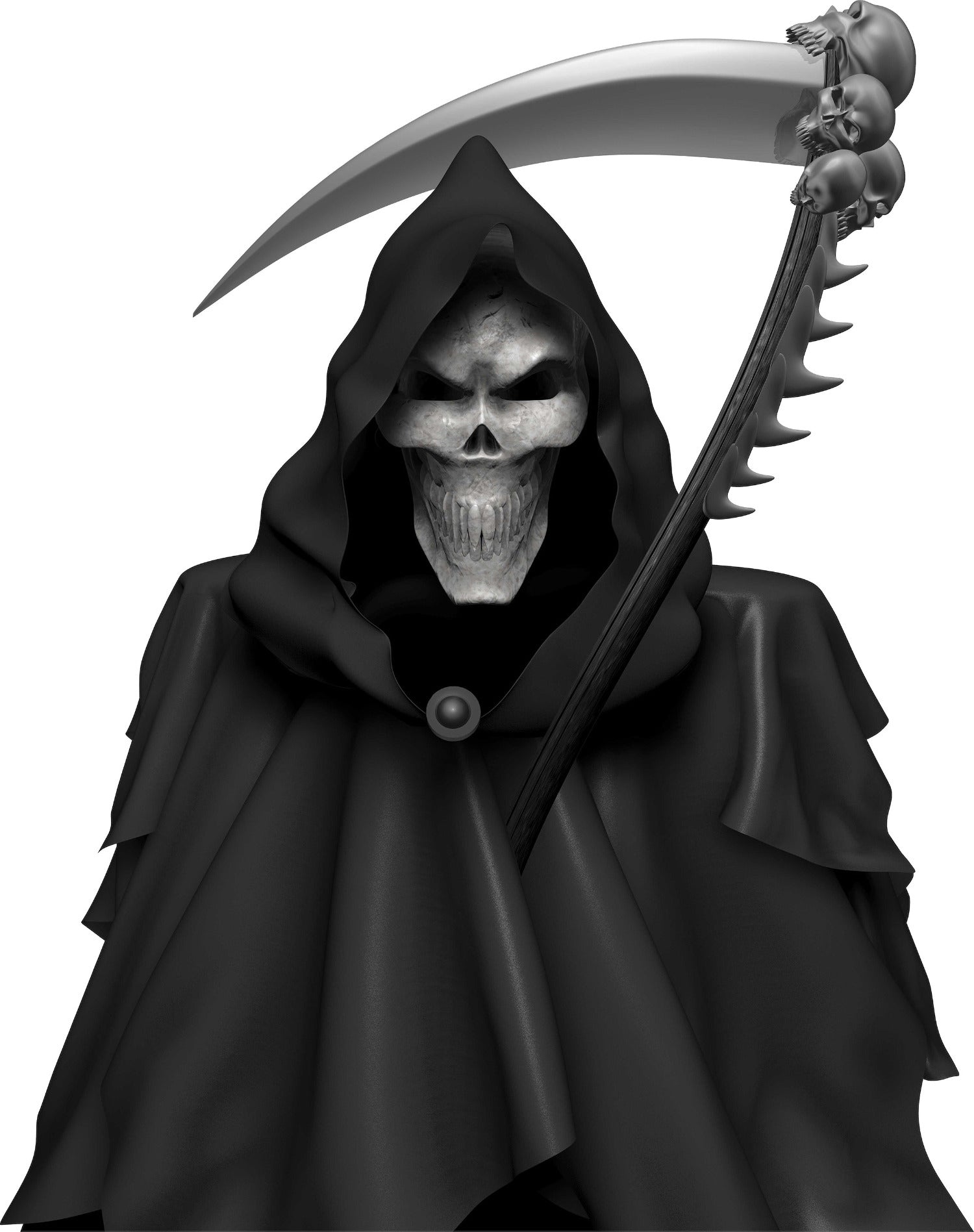 grim reaper skull car decal