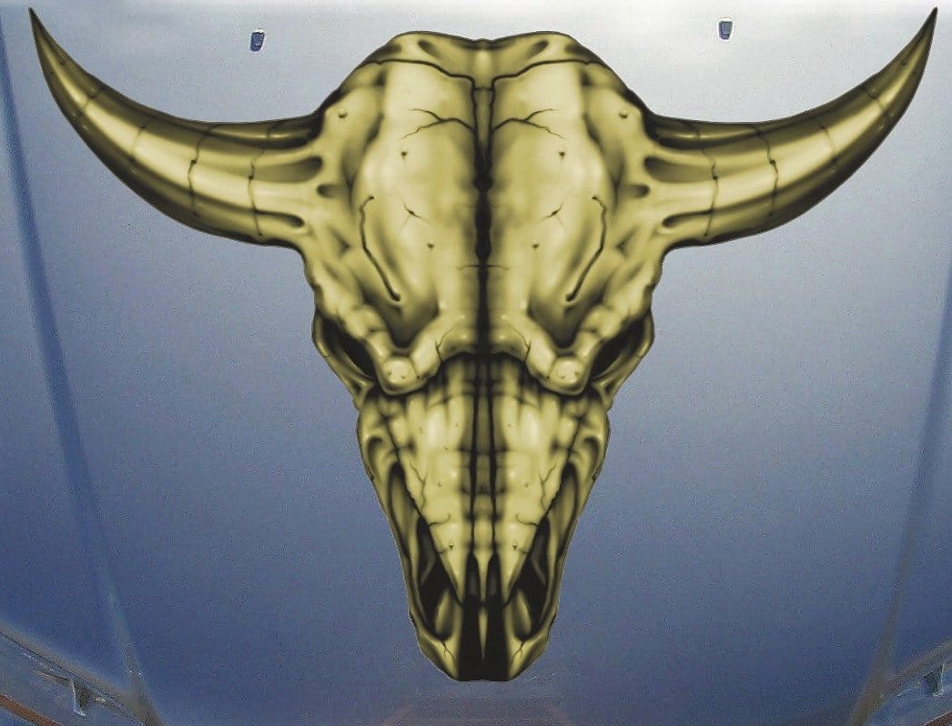 long horn vinyl decal for truck