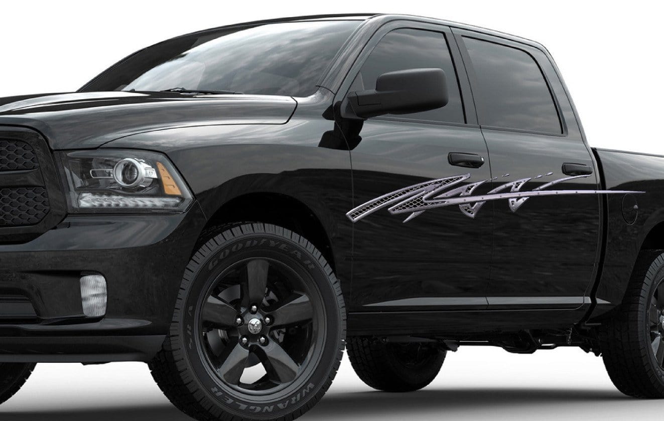 metal  style vinyl decals on jeep wrangler