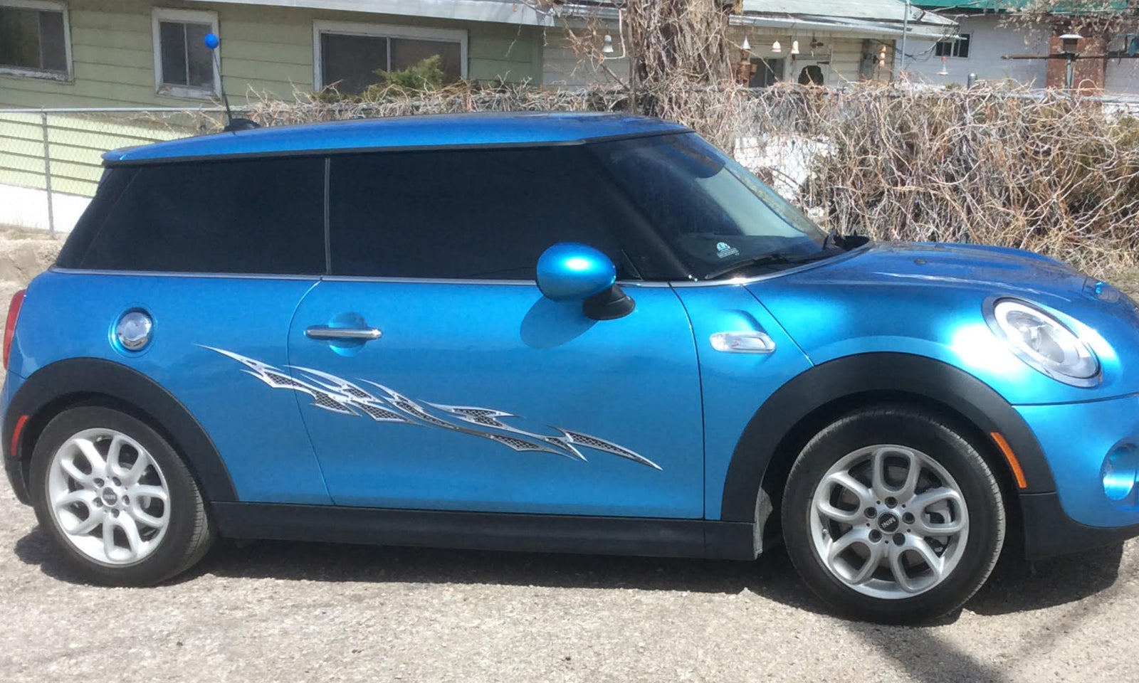 chrome vinyl automotive decal 