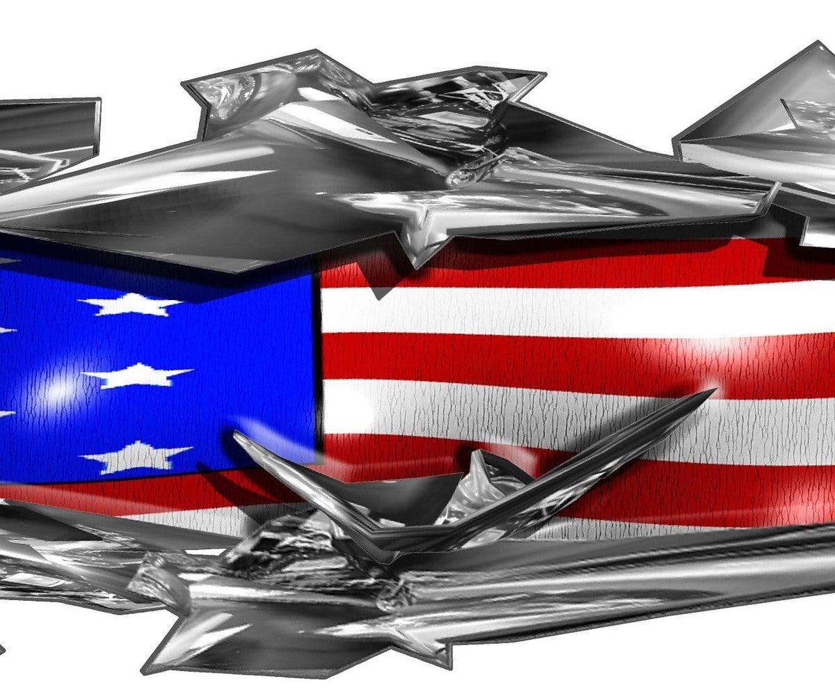 Ripper american flag tear vehicle decals | Xtreme Digital GraphiX