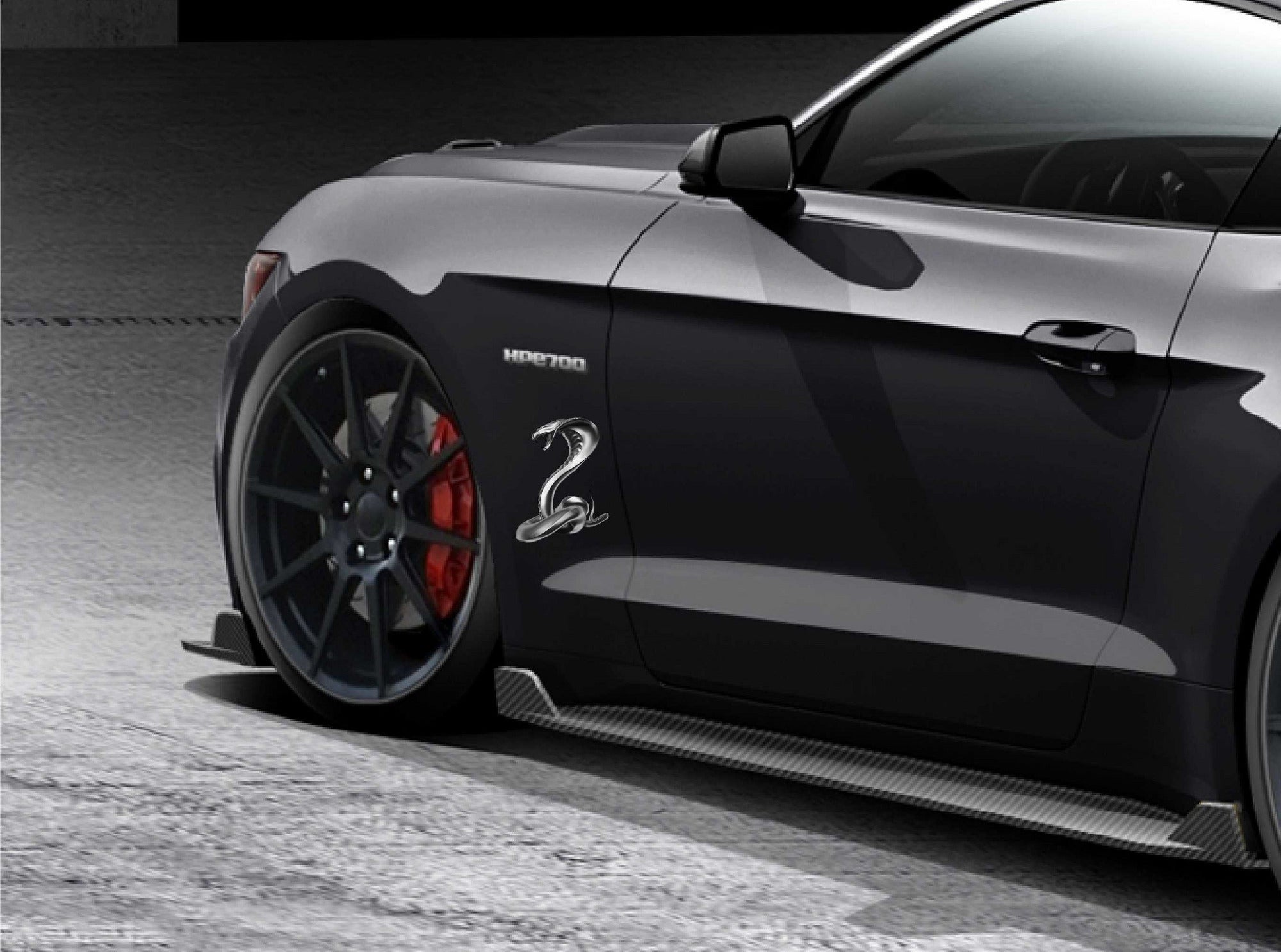 Predator Corvette Cobra Snake Vinyl Decal – Fits Ford Mustang Shelby – 20.5" X 26.25"