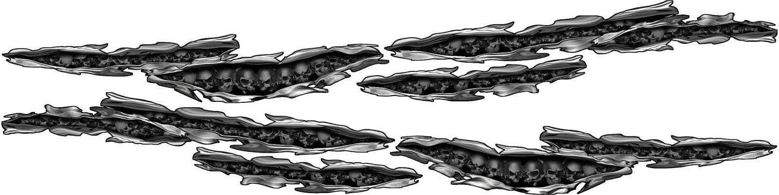 skull tears decal kit