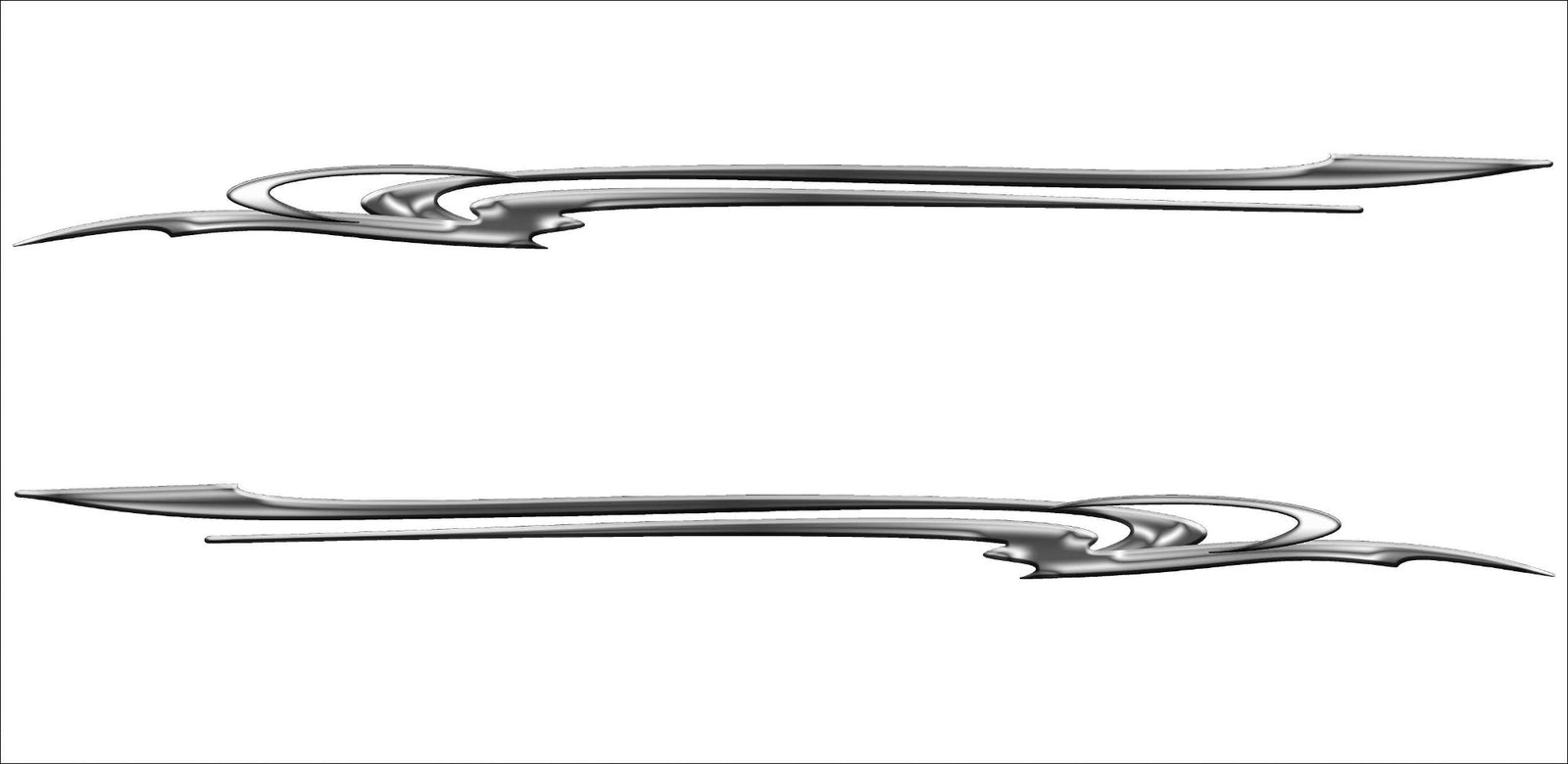 sky silver vehicle decals kit