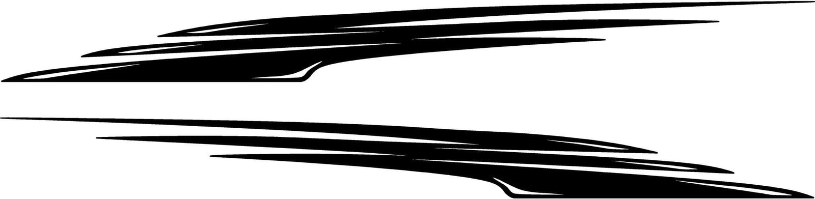 blue vinyl stripe decal on small car