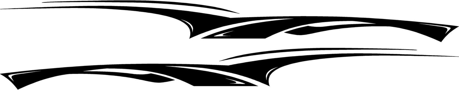 silver vinyl decal stripe von blue pickup