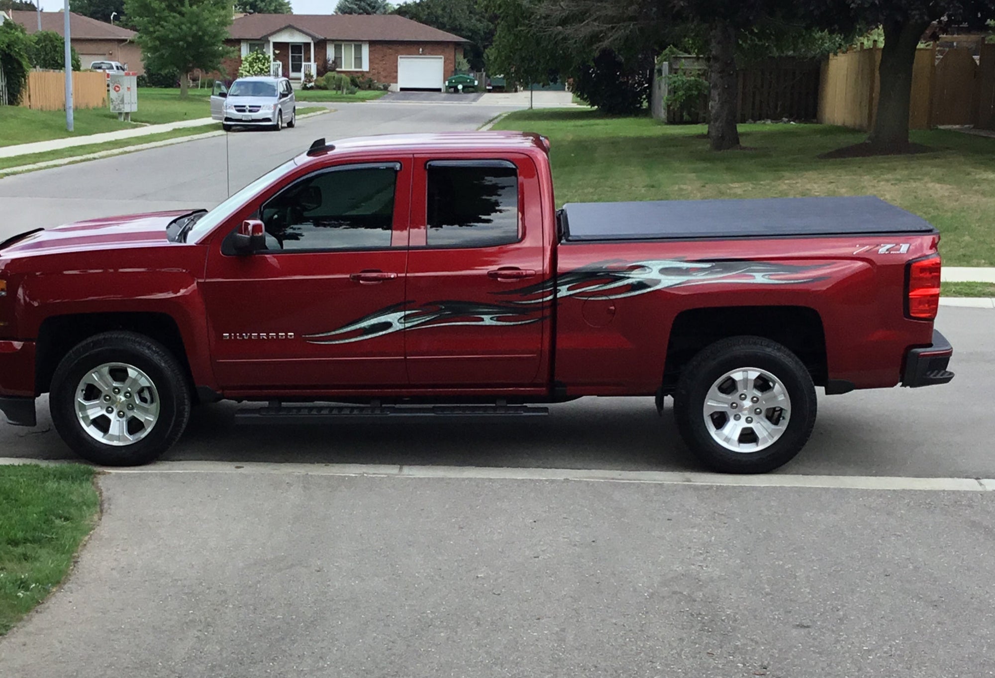 tribal chains decals on f150 