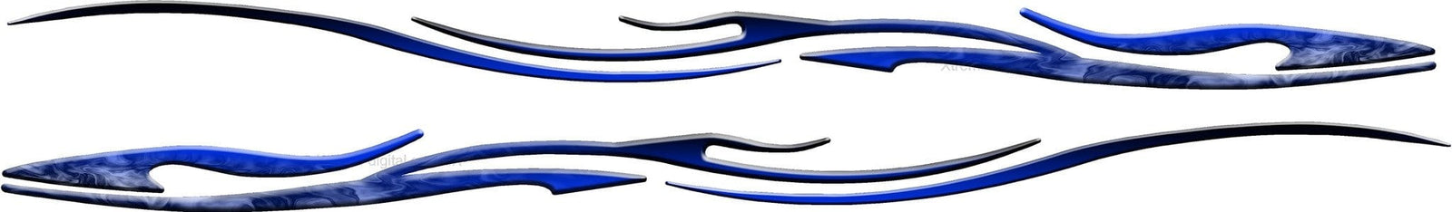 vinyl stripe decal on black car