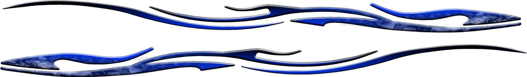 vinyl stripe decal on black car