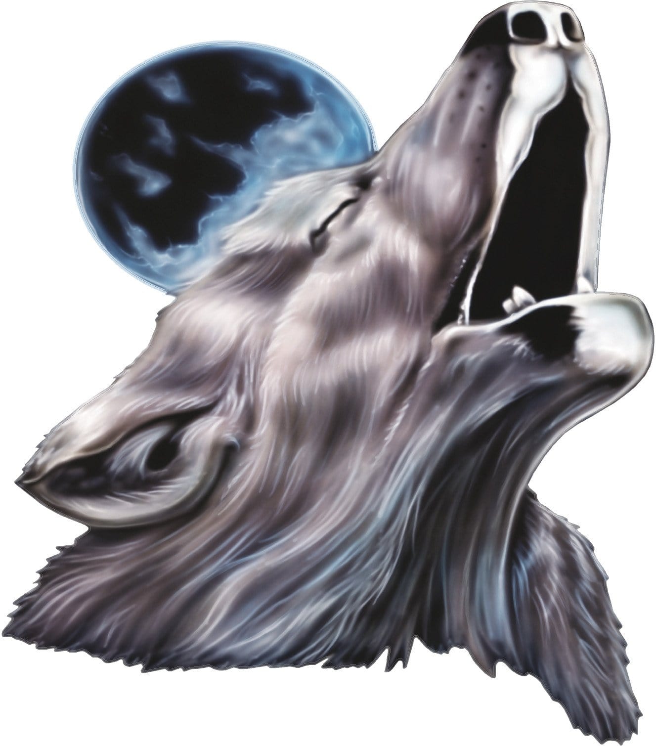 howling wolf moon vinyl decal for truck